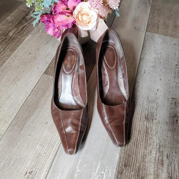 Connie Brown Streep2 Leather Pointy High Heel Classic Pumps US Sz 7M 3" Heel - Picture 5 of 15
